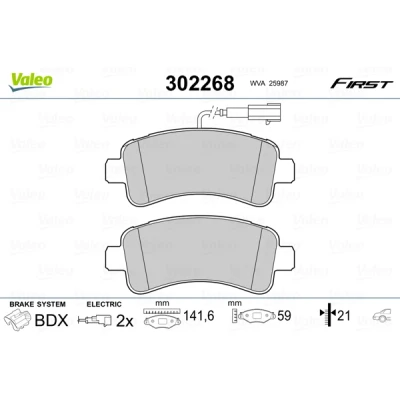 Afbeelding van Valeo Remblokset 302268