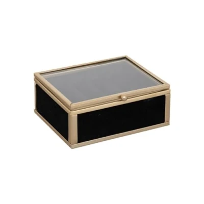 Afbeelding van Sieradendoos glas met velvet Atmosphera