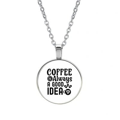 Afbeelding van Ketting Glas Coffee Always A Good Idea