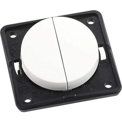 Afbeelding van Berker 936552509 Serienschalter, gemeinsame Eingangsklemme, Integro Flow/Pure, polarweiß glänzend