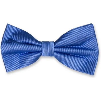 Afbeelding van E.L. Cravatte Strik Blauw 100% Zijde Vlinderdas