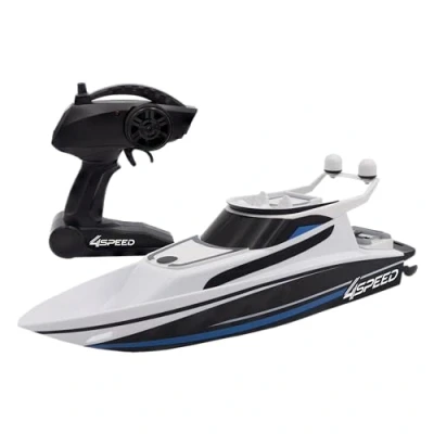 Afbeelding van 4SPEED by Silverlit Speedboot op afstand bestuurbare boot 2,4 Ghz Wit en Zwart 34 cm