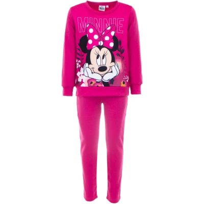 Afbeelding van Disney Minnie Mouse Set Joggingpak / Trainingspak Vrijetijdspak Roze Maat 110/116 (6 jaar)