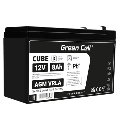 Afbeelding van AGM VRLA 12V 8Ah accu onderhoudsvrij.