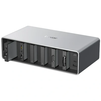 Afbeelding van Lexar Workflow PRO 6 Bay Module With Thunderbolt 4 Uplink (compatible Readers And SSD Drives)