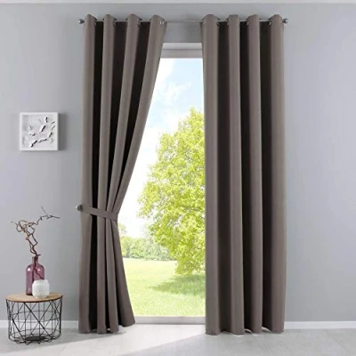 Afbeelding van Gardinenbox Ondoorzichtige NewYork« taupe 201920600 2 H x B 245 140 cm, set van thermische gordijnen, verduisteringsgordijn, verduisteringsgordijnen, geluidsisolerend, Öko Tex