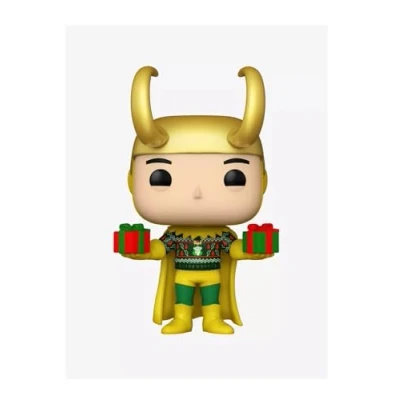 Afbeelding van Funko Pop! Marvel: Loki with Sweater Holiday Kerst Metallic Exclusive