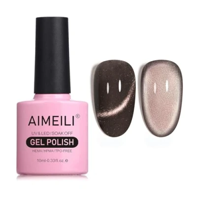 Afbeelding van AIMEILI Hema Free Cat Eye Gel Nagellak UV LED Gellack Soak Off Vegan Cruelty Polish 10ml (733)