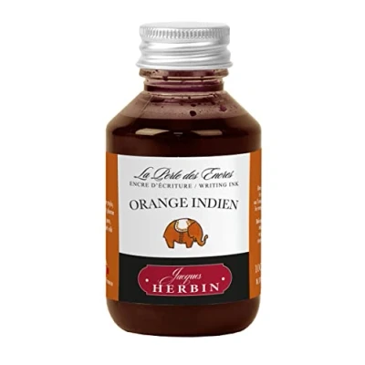 Afbeelding van Jacques Herbin 17057T Flacon d&#039;encre à écrire 100ml Stylo plumes, stylos roller Orange indien