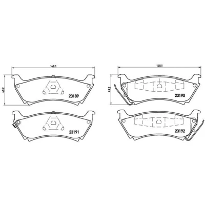 Afbeelding van Brembo Remblokset P 50 040