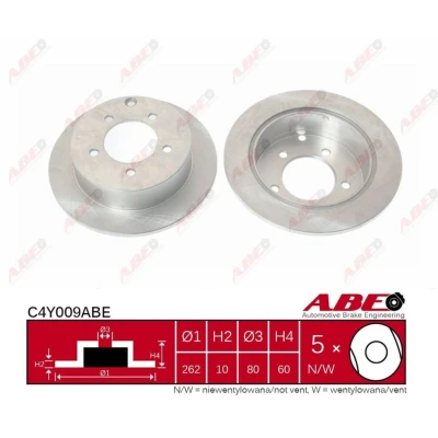 Afbeelding van ABE Remschijven C4Y009ABE
