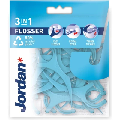 Afbeelding van 6x Jordan Flosser 3 in 1 50 stuks