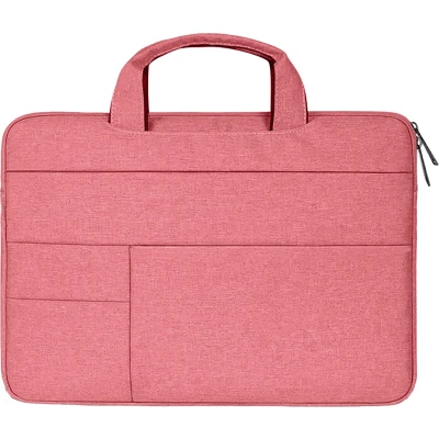 Afbeelding van Laptoptas 13 inch / 13.3 Spatwaterdichte Laptophoes &amp; Laptop Sleeve met handvat Roze