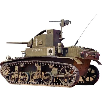 Afbeelding van 1:35 MiniArt 35412 M3 Stuart Vroege Productie Tank Plastic Modelbouwpakket