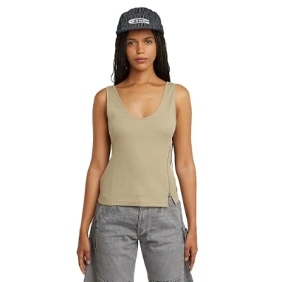 Afbeelding van G STAR Asymmetrical ZIP Top, Dames, Maat: XXS, Light toggee