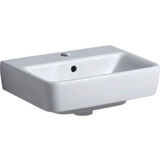Afbeelding van Geberit Renova Plan fontein 45 x 34 cm kraangat/overloop wit