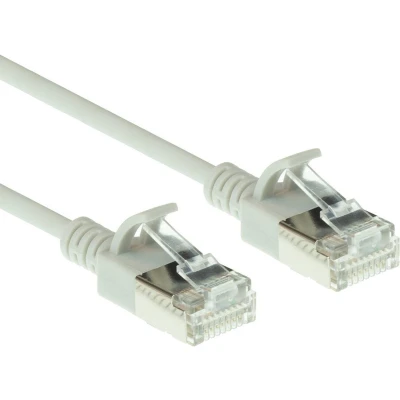Afbeelding van ACT DC7003 LSZH U/FTP CAT6A Datacenter Slimline Patchkabel Snagless RJ45 Connectoren Grijs 3 meter