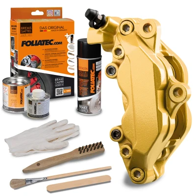 Afbeelding van Foliatec Remklauwlakset prestige goud metallic 3 Componenten