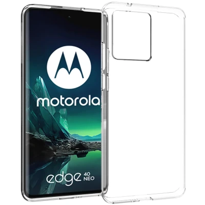 Afbeelding van Motorola Edge 40 Neo Hoesje Siliconen en TPU (zacht) Accezz Backcover/Softcase Transparant Telefoonhoesje
