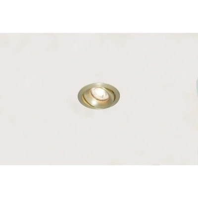Afbeelding van Artdelight Inbouwspot Rond Kantelbaar Mat Goud GU 10