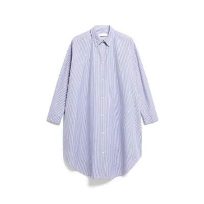 Afbeelding van Armedangels Pfileaa Stripe Blousejurk, Dames, Maat: Medium, White lapis blue