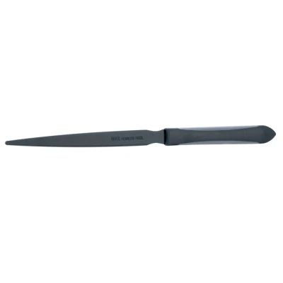 Afbeelding van MAUL briefopener Pro 21.5cm, vlak model, zwart handvat van soft kunststof, RVS opener ook