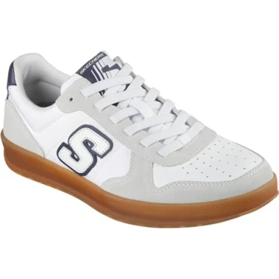 Afbeelding van Skechers New Wave Cup Calven, Mannen, Wit, Sneakers,Sportschoenen, maat: 42,5