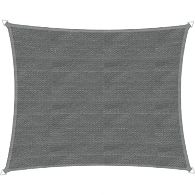 Afbeelding van Windhager zeil luifel Capri rechthoek 3 x 4 m, zonwering voor tuin &amp; terras, UV en weerbestendig, grijs, 10761
