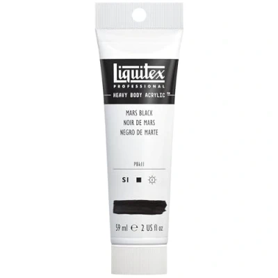 Afbeelding van Liquitex 1045276 Professional Heavy Body acrylverf in kunstenaarskwaliteit met uitstekende lichtechtheid en boterachtige consistentie, 59ml Tube, Mars Black