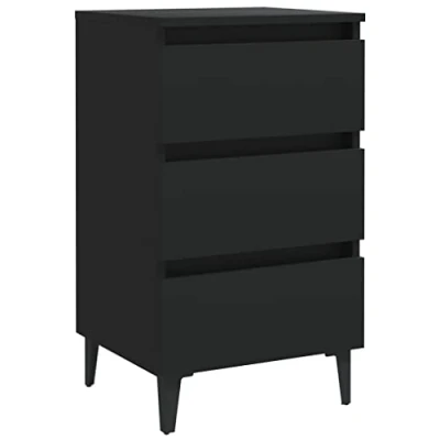 Afbeelding van vidaXL Nachtkastjes Metalen Poten 40x35x69 cm Meerdere Kleuren/Aantallen
