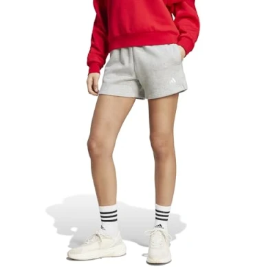 Afbeelding van adidas Sportswear Essentials Small LOGO Shorts Korte broeken, Dames, Maat: XS, Medium grey heather