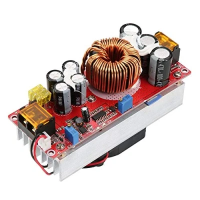 Afbeelding van Fictory DC Boost Converter, Opwaartse Converter Constante Voedingsmodule, 10 60 V naar 12 97 1500 W 30 A Spanningsopwaartse CC CV voedingsmodule