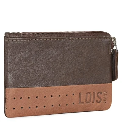 Afbeelding van Lois Portemonnee Heren Leer RFID Leren Met Stijlvol Design Duurzame Leather Wallet Voor Mannen Veiligheid En Klasse Elke Gelegenheid, Bruinbruin