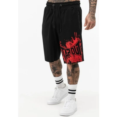 Afbeelding van Tapout Normale Passform Blashed Trainingsbroek, Heren, Maat: 3XL, Black red