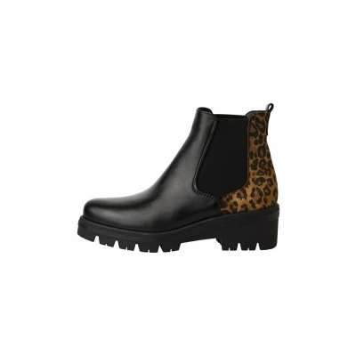 Afbeelding van Tamaris Dames 1 25446 43 Chelsea laarzen, Black Combined, 37 EU, zwart gecombineerd, EU