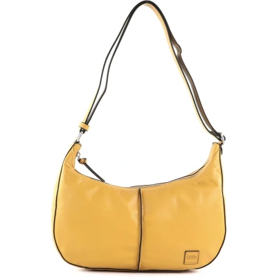 Afbeelding van FREDsBRUDER Leren Schoudertas Ginsberg Shoulderbag Sunny Yellow Geel