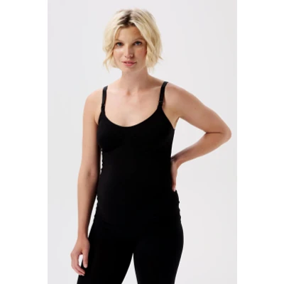 Afbeelding van Noppies Voedingstop NOCJUN23 Evi Seamless Sensil Black Maat XS/S
