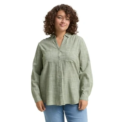 Afbeelding van Tom Tailor Plus Size Blouse met borstzakken