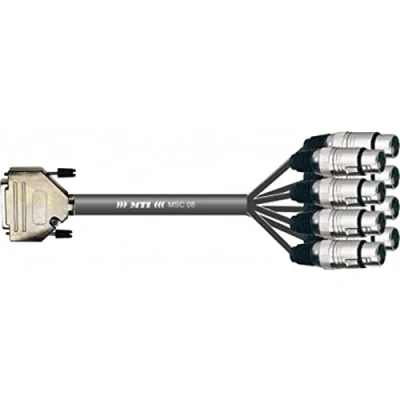 Afbeelding van MUSIC STORE Studio Multicore/Eco 8/XLR 25 3m / XLR female &gt; D Sub Analoge multicore kabels