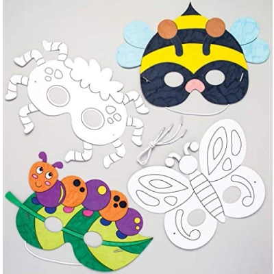 Afbeelding van Bug Kleur In Maskers (Pak van 8)