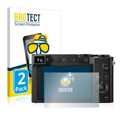 Afbeelding van BROTECT Screenprotector voor Panasonic Lumix DMC TZ101 Folie Beschermfolie matte (2 Stuks)