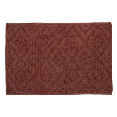Afbeelding van Badmat Sealskin Aztec Donkerroze 60 x 90 cm