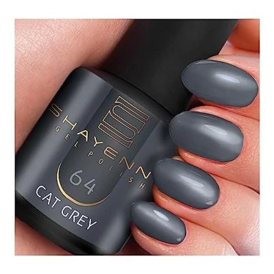 Afbeelding van SHAYENNE Shellac Gellak Nagellak 15 ml for UV LED Lamp 64 Cat Grey Grijs MADE in GERMANY Gel Nail Polish Nagel Lack Nagelgel