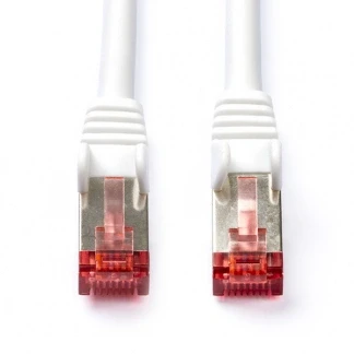 Afbeelding van Netwerkkabel Cat6 S/FTP 0.5 meter (100% koper, LSZH, Wit)