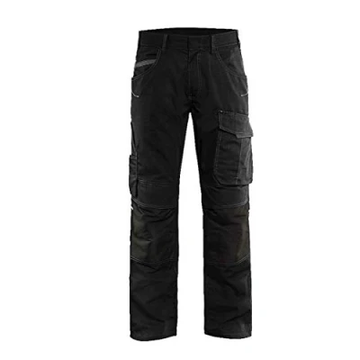 Afbeelding van Blaklader Service werkbroek met stretch zonder spijkerzakken 1495 1330 Zwart/Donkergrijs D108