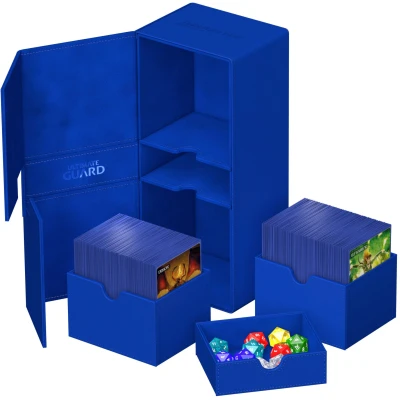 Afbeelding van Ultimate Guard Twin Flip&#039;n&#039;Tray 266+ XenoSkin: Blue