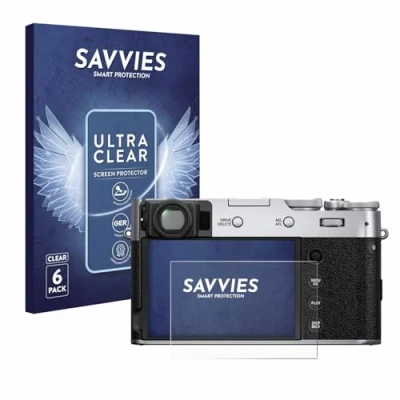 Afbeelding van Savvies (6 Stuks) Schermbeschermer voor Fujifilm X100V Screen Protector Ultra Transparant