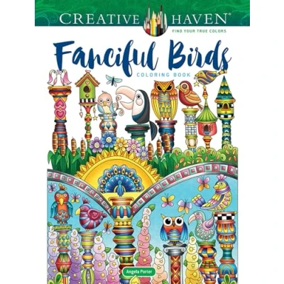 Afbeelding van Creative Haven Fanciful Birds Coloring Book