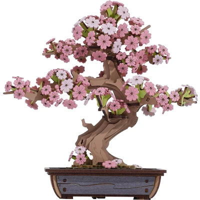 Afbeelding van Robotime Rolife Sakura Bonsai TG415 DIY Miniatuur Knutselen Bouwpakket