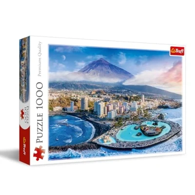 Afbeelding van Trefl Zicht op Tenerife, Spanje puzzel 1000 stukjes DIY met landschap, Creatieve ontspanning, Plezier, Klassieke voor volwassenen en kinderen vanaf 12 jaar